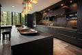 Stylish culinary space A glimpse into a modern kitchen a perfect blend of form and function