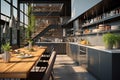 Stylish culinary space A glimpse into a modern kitchen a perfect blend of form and function