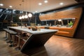 Stylish culinary space A glimpse into a modern kitchen a perfect blend of form and function