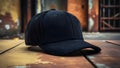 Stylish customizable baseball cap mockup for personal design projects. Royalty Free Stock Photo