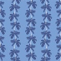 Stylish cute hand drawn palm tree vertical stripe seamless pattern vector EPS10,Design for fashion , fabric, textile, wallpaper, Royalty Free Stock Photo