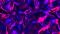 Stylish 3D Abstract Animation Color Wavy Smooth Wall. Concept Multicolor Liquid Pattern. Purple Blue Wavy Reflection Surface Macro Royalty Free Stock Photo