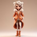 Stylish 3d Cartoon Fashion Model - Happy Jeffrey