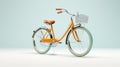 Stylish 3d Rendered Bicycle With Streamline Elegance