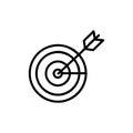 Stylish Dartboard Icon for Games
