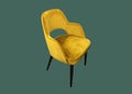 Designer turquoise chair. Psychologist consultation
