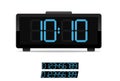 Stylish digital clock Royalty Free Stock Photo