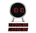 Stylish digital clock Royalty Free Stock Photo