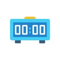 Stylish Digital Clock Icon for Modern Decor Royalty Free Stock Photo