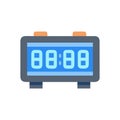 Stylish Digital Screen Clock Icon Royalty Free Stock Photo