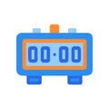 Stylish Digital Timer Clock Icon Royalty Free Stock Photo