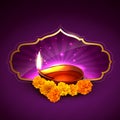 Stylish diwali background