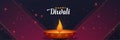 Stylish diwali banner design template