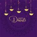 Stylish diwali festival greeting design background