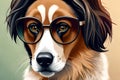 Stylish Dog in Shades , Unleashing the Trendy Side of Dog Fashion , When Dogs Rock Sunglasses with Attitude