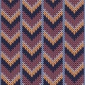 Stylish downward arrow lines knitted texture