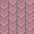 Stylish downward arrow lines knitting texture