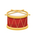 Stylish drum vector design illustration