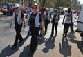 Black and white group in action - cultural day celebrations in Pretoria