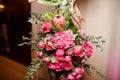 Elegant indoor decoration made of flower composition