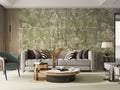 Stylish and Elegant Living Room. Morden Interior. Luxury Mockup Royalty Free Stock Photo