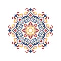 Stylish and elegant mandala design Royalty Free Stock Photo