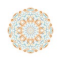 Stylish and elegant mandala design Royalty Free Stock Photo