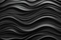 A Stylish and Elegant Organic Texture with Dark Black Anthracite Gray Color, Waves, and Layers Royalty Free Stock Photo