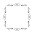 Stylish elegant vintage frame with monograms Royalty Free Stock Photo