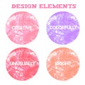 Stylish elements for design. Vector illustration Royalty Free Stock Photo