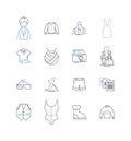 Stylish emporium line icons collection. Fashionable, Chic, Trendy, Elegant, Sophisticated, Upscale, Classy vector and