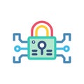 Stylish Encryption Icon for Secure Communication Royalty Free Stock Photo