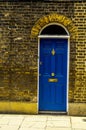 Stylish entrance to a residential building,