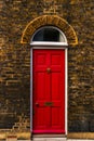 Stylish entrance to a residential building,