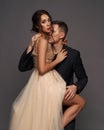 Stylish fashionable caucasian couple Royalty Free Stock Photo