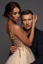 Stylish fashionable caucasian couple Royalty Free Stock Photo