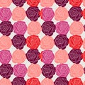 Stylish floral celebratory seamless background with roses