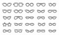 Stylish frame eyeglasses, black modern eyewear models