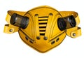 Stylish futuristic leather mask