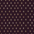 Stylish golden glitter blobs on black seamless vector pattern.