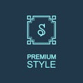 Stylish graceful monogram