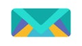 Stylish Gradient Email Envelope Vector Icon, vector design Generative AI Royalty Free Stock Photo