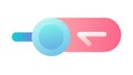 Stylish Gradient Toggle Switch Icon for Modern UI, vector design Generative AI Royalty Free Stock Photo