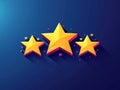 A stylish graphic representation of a customer review icon suitable for digital platforms.