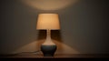 Stylish Gray Table Lamp With Vignetting Effect