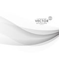 Stylish gray vector wave background design