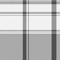 Stylish grayscale plaid pattern, perfect for textile design, apparel, or website backgrounds. The subtle texture and classic