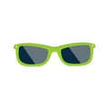 Stylish Green Sunglasses Illustration