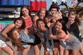 Stylish Group of Teens at a Carnival Royalty Free Stock Photo