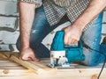 Stylish guy in a baseball cap  jeans and a shirt Royalty Free Stock Photo